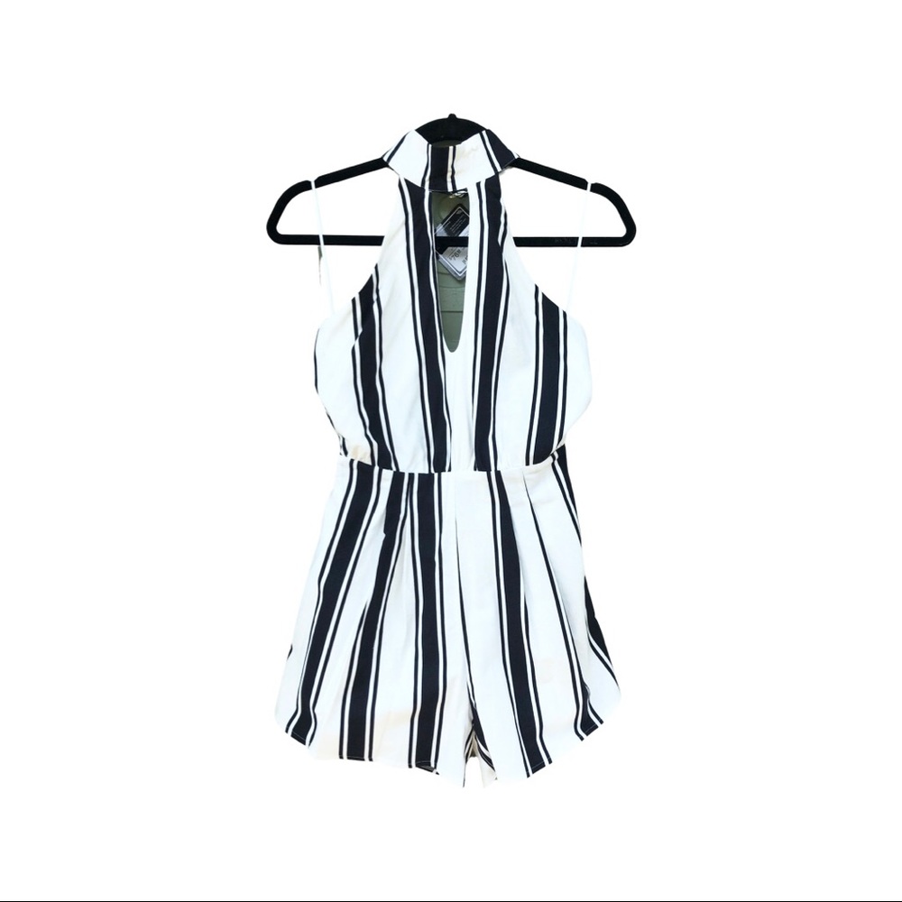 Black and white romper from Etiquette boutique